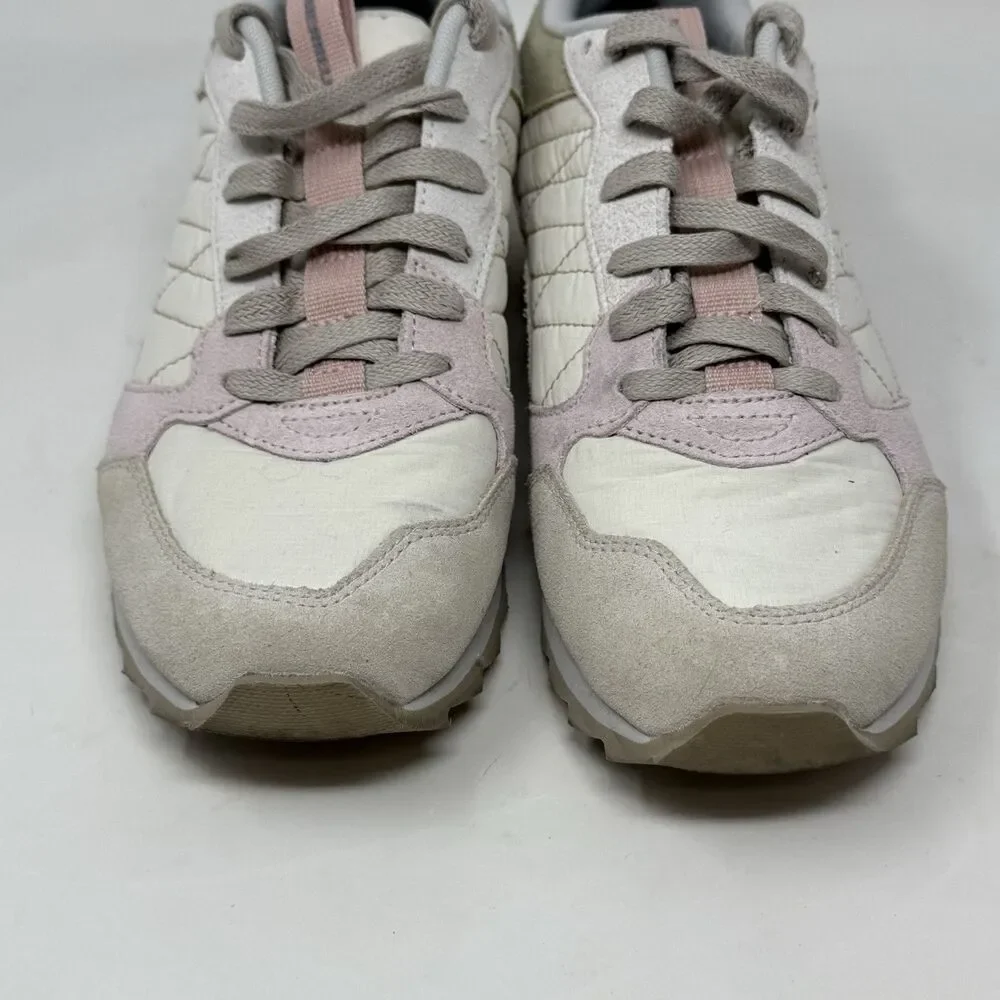 Merrell Alpine Shoes Womens 8.5 Oyster White Rose Pink Lace Up Sneakers